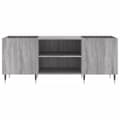Miniatyrbilde 4 av 9: vidaXL Hifi-benk grå sonoma 121x38x48 cm konstruert tre