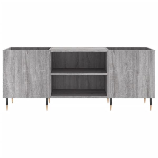 vidaXL Hifi-benk grå sonoma 121x38x48 cm konstruert tre