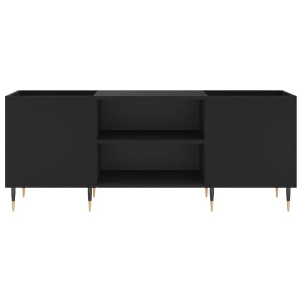 vidaXL vinylskab 121x38x48 cm konstrueret træ sort