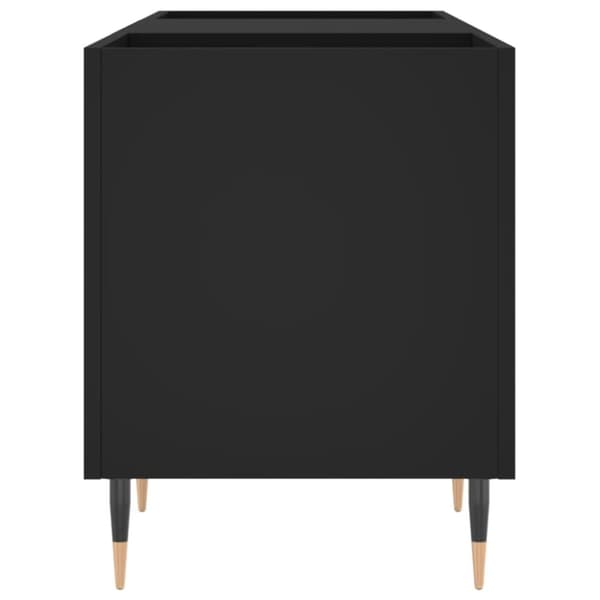 vidaXL vinylskab 121x38x48 cm konstrueret træ sort