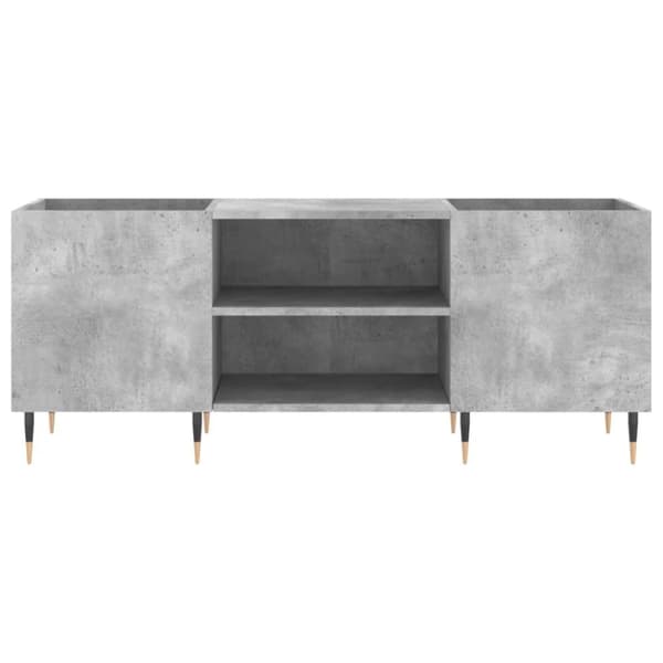 vidaXL Hifi-benk betonggrå 121x38x48 cm konstruert tre