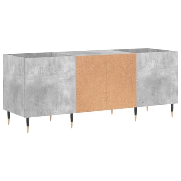 vidaXL Hifi-benk betonggrå 121x38x48 cm konstruert tre
