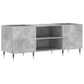 Miniatyrbilde 1 av 9: vidaXL Hifi-benk betonggrå 121x38x48 cm konstruert tre