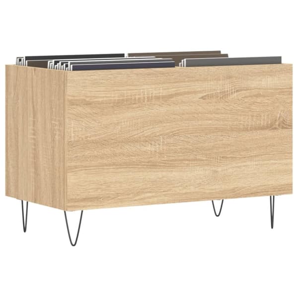 vidaXL Hifi-benk sonoma eik 74,5x38x48 cm konstruert tre