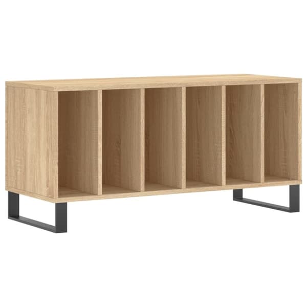 vidaXL Stereobänk sonoma-ek 100x38x48 cm konstruerat trä