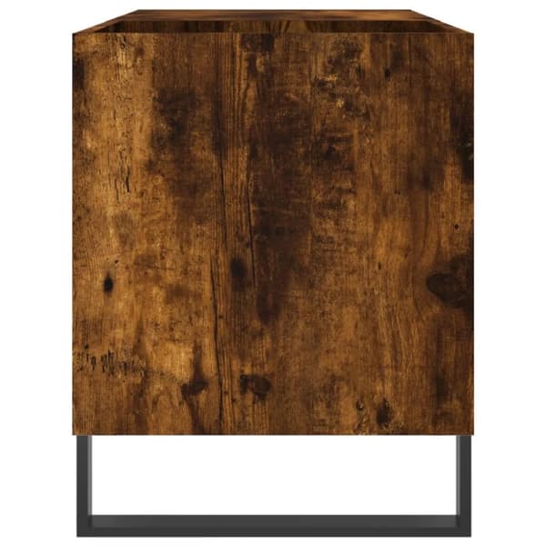 vidaXL Stereobänk rökfärgad ek 85x38x48 cm konstruerat trä
