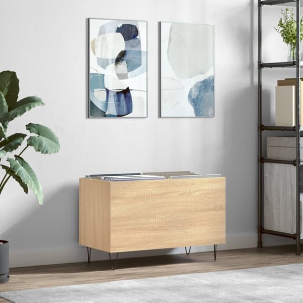 vidaXL vinylskab 74,5x38x48 cm konstrueret træ sonoma-eg