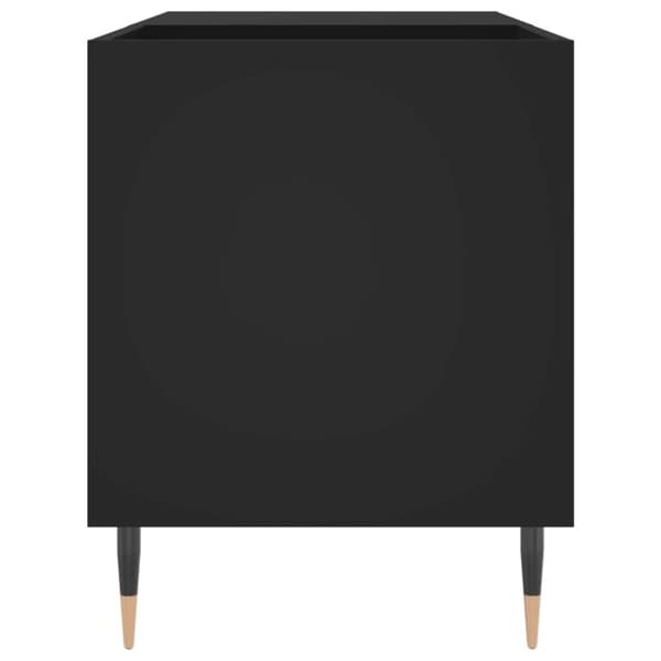 vidaXL LP-levyjen säilytyskaappi musta 85x38x48 cm tekninen puu