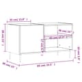 Pikkukuva 9 / 9: vidaXL LP-levyjen säilytyskaappi musta 85x38x48 cm tekninen puu