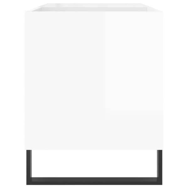 vidaXL vinylskab 85x38x48 cm konstrueret træ hvid højglans