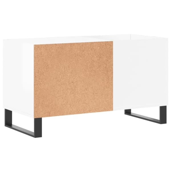 vidaXL vinylskab 85x38x48 cm konstrueret træ hvid højglans