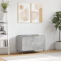 Miniatyrbilde 2 av 9: vidaXL Hifi-benk betonggrå 74,5x38x48 cm konstruert tre