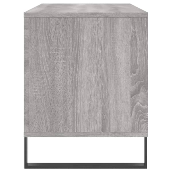vidaXL Hifi-benk grå sonoma 100x38x48 cm konstruert tre