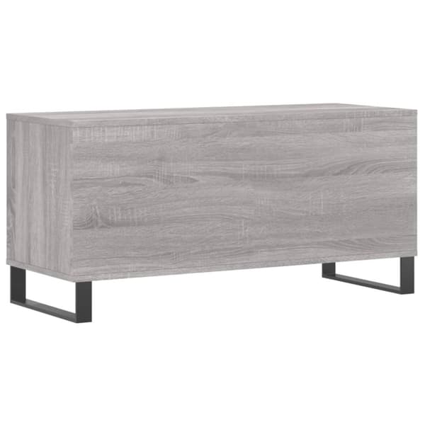 vidaXL Hifi-benk grå sonoma 100x38x48 cm konstruert tre