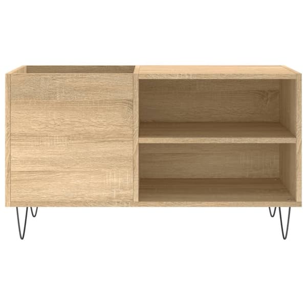 vidaXL Hifi-benk sonoma eik 85x38x48 cm konstruert tre