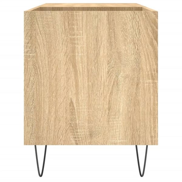 vidaXL Hifi-benk sonoma eik 85x38x48 cm konstruert tre