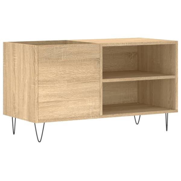 vidaXL Hifi-benk sonoma eik 85x38x48 cm konstruert tre
