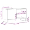 Miniatyrbillede 9 af 9: vidaXL vinylskab 85x38x48 cm konstrueret træ sonoma-eg