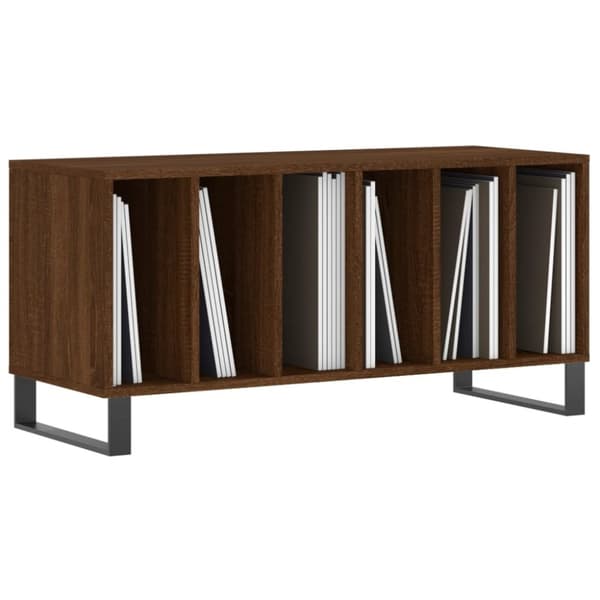 vidaXL Hifi-benk brun eik 100x38x48 cm konstruert tre