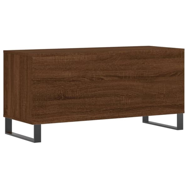 vidaXL Hifi-benk brun eik 100x38x48 cm konstruert tre