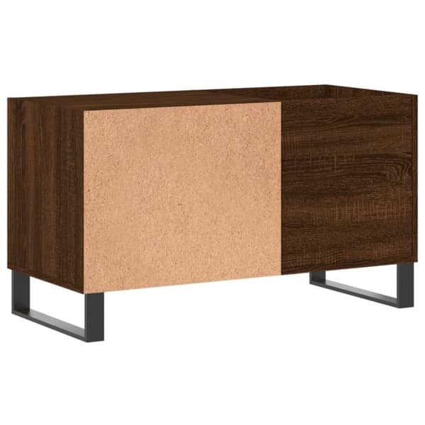 vidaXL Stereobänk brun ek 85x38x48 cm konstruerat trä