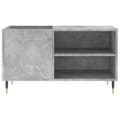 Miniatyrbilde 4 av 9: vidaXL Hifi-benk betonggrå 84,5x38x48 cm konstruert tre