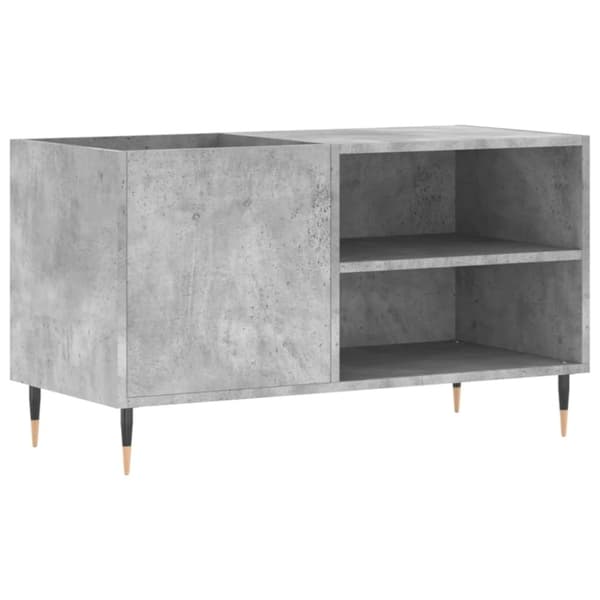 vidaXL Hifi-benk betonggrå 84,5x38x48 cm konstruert tre