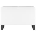 Miniatyrbilde 4 av 9: vidaXL Hifi-benk hvit 74,5x38x48 cm konstruert tre
