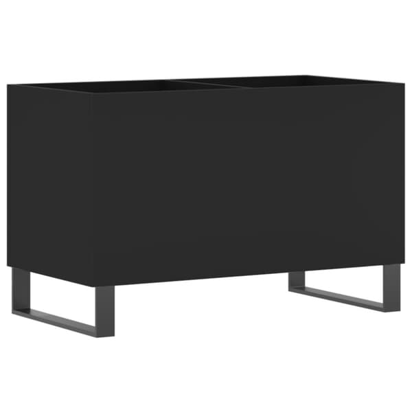 vidaXL Stereobänk svart 74,5x38x48 cm konstruerat trä