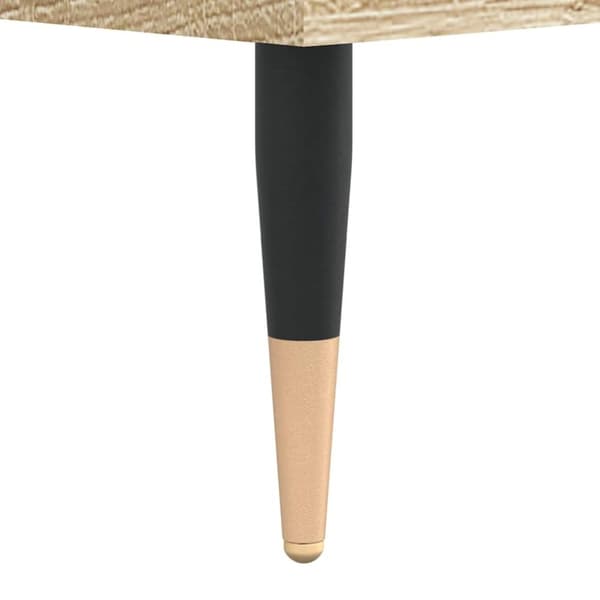 vidaXL Hifi-benk sonoma eik 100x38x48 cm konstruert tre