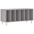Pikkukuva 1 / 9: vidaXL LP-levyjen säilytyskaappi harmaa Sonoma 100x38x48 cm puu