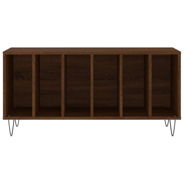 vidaXL vinylskab 100x38x48 cm konstrueret træ brun egetræsfarve