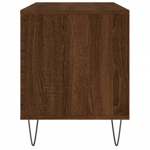 vidaXL vinylskab 100x38x48 cm konstrueret træ brun egetræsfarve