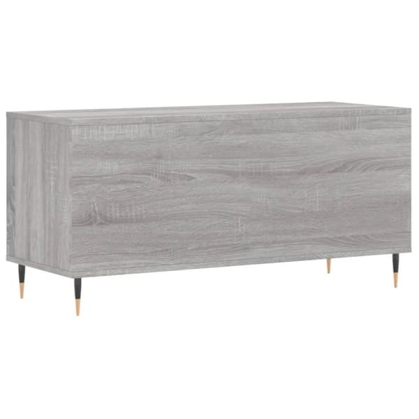 vidaXL LP-levyjen säilytyskaappi harmaa Sonoma 100x38x48 cm puu