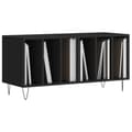 Miniatyrbilde 3 av 9: vidaXL Hifi-benk svart 100x38x48 cm konstruert tre
