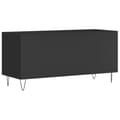Miniatyrbilde 6 av 9: vidaXL Hifi-benk svart 100x38x48 cm konstruert tre