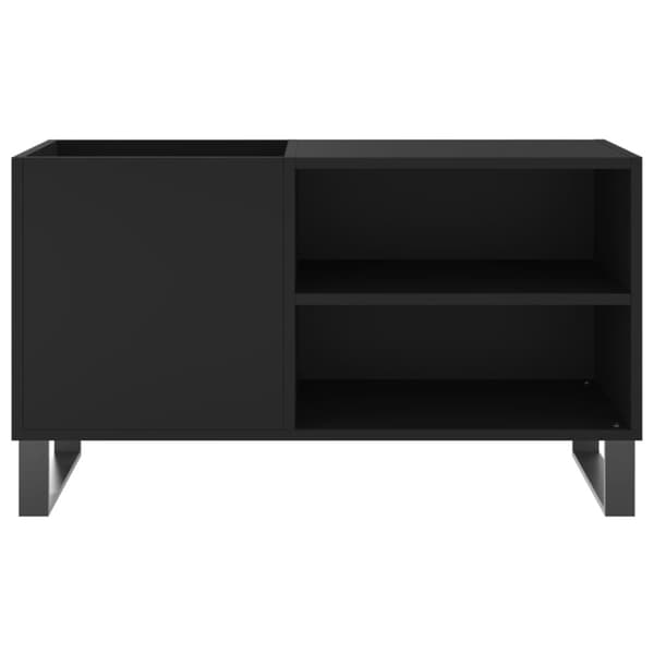 vidaXL vinylskab 85x38x48 cm konstrueret træ sort