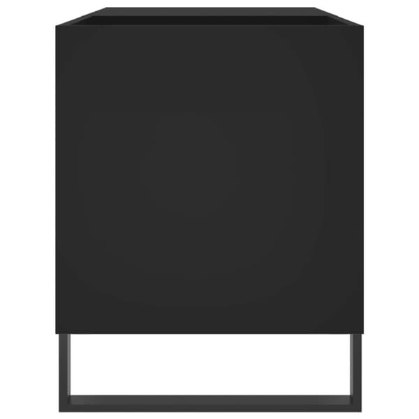 vidaXL vinylskab 85x38x48 cm konstrueret træ sort