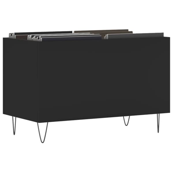 vidaXL vinylskab 74,5x38x48 cm konstrueret træ sort