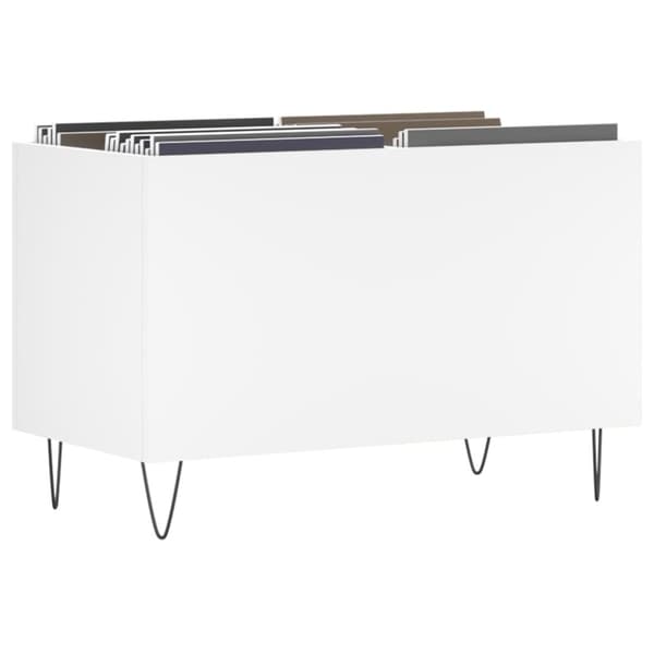 vidaXL vinylskab 74,5x38x48 cm konstrueret træ hvid