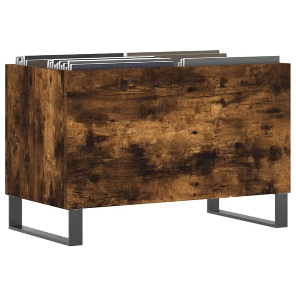 vidaXL vinylskab 74,5x38x48 cm konstrueret træ røget egetræsfarve