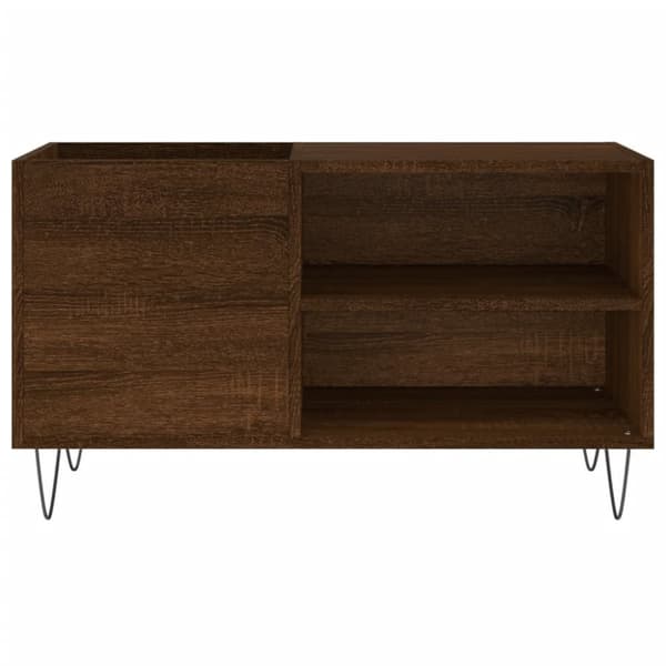 vidaXL vinylskab 85x38x48 cm konstrueret træ brun egetræsfarve