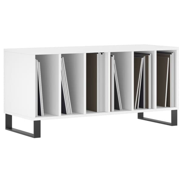 vidaXL vinylskab 100x38x48 cm konstrueret træ hvid