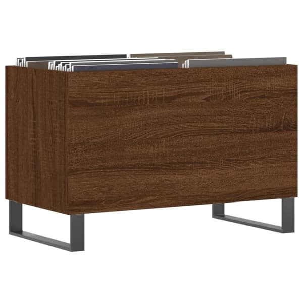 vidaXL Hifi-benk brun eik 74,5x38x48 cm konstruert tre