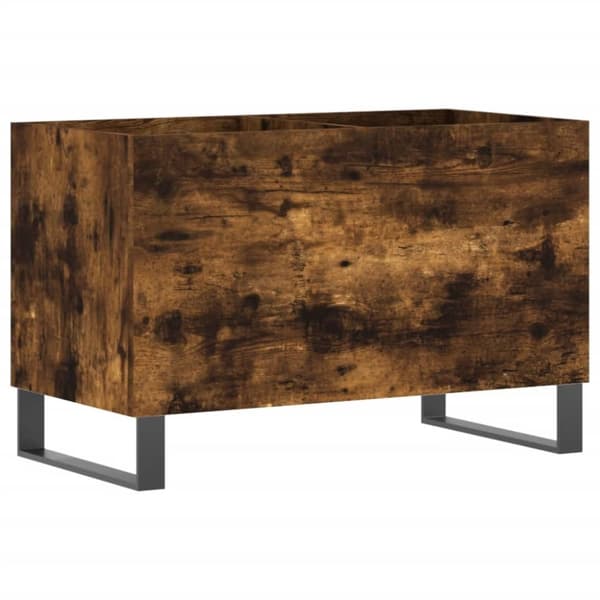 vidaXL Hifi-benk røkt eik 74,5x38x48 cm konstruert tre
