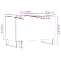 Miniatyrbilde 9 av 9: vidaXL Hifi-benk røkt eik 74,5x38x48 cm konstruert tre