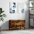 Miniatyrbilde 2 av 9: vidaXL Hifi-benk røkt eik 74,5x38x48 cm konstruert tre