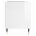 Miniatyrbilde 4 av 9: vidaXL Hifi-benk høyglans hvit 74,5x38x48 cm konstruert tre