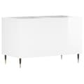 Miniatyrbilde 1 av 9: vidaXL Hifi-benk høyglans hvit 74,5x38x48 cm konstruert tre