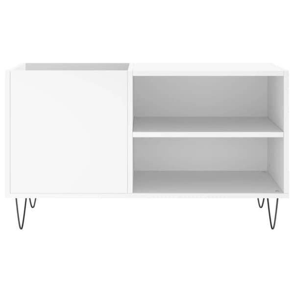 vidaXL Hifi-benk hvit 85x38x48 cm konstruert tre